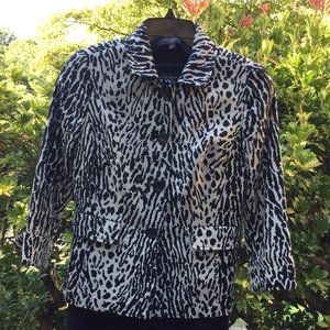 Talbots Leopard Skin Print Jacket